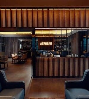 Aerobar at Plaza Premium Lounge at Dubai Airport